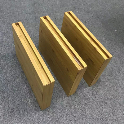 Thiết kế hạt gỗ 25x100 Trần bằng kim loại nhôm Tấm vách ngăn bằng kim loại