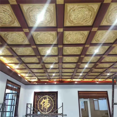 Kẹp 0,7mm trong gạch trần kim loại Lotus sơn sẵn cho khách sạn Temple