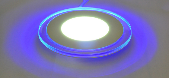 Đèn LED âm trần đường kính 145mm Lumen 90LM / W và Bảng điều khiển hai màu ren 6 + 3W