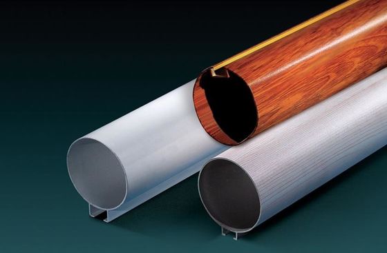 6063T6 Thạch kim ống trục trục trục trục tròn treo trục tròn với thẻ màu RAL