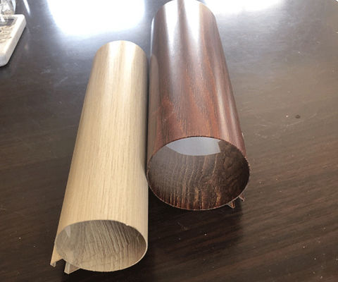 6063T6 Thạch kim ống trục trục trục trục tròn treo trục tròn với thẻ màu RAL