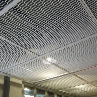 Tấm trần lưới mở rộng chống cháy 20x40mm Dày 0,4mm-3,5mm
