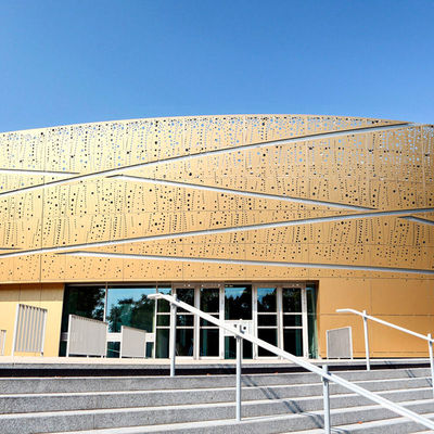 Panel hợp kim nhôm tùy chỉnh Panels mặt tiền lỗ bên ngoài PVDF bảng nhôm cho mặt tiền