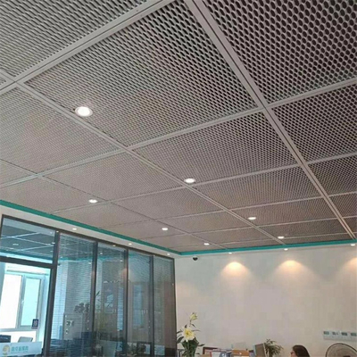 Tấm trần lưới mở rộng bằng nhôm treo bằng kim loại để trang trí nội thất