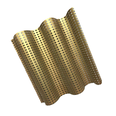 Tấm nhôm sóng hình sin 600x630x2.0mm có đường kính thủng 10 mm