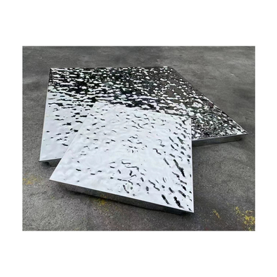 Bảng điều khiển trần bằng thép không gỉ gợn nước 600x600mm Cạnh sắc nét