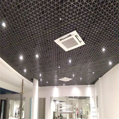 Trần nhôm chống thấm hình tam giác mở di động 200x200x200mm