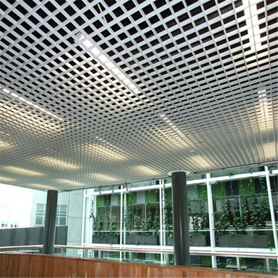 Trần nhôm mở 50x50mm Lưới kim loại trần sơn tĩnh điện
