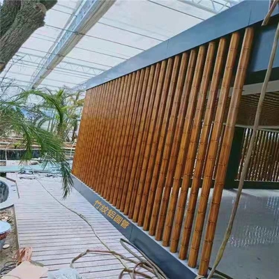Trần vách ngăn hình ống bằng nhôm 120x3000mm cho ga tàu điện ngầm