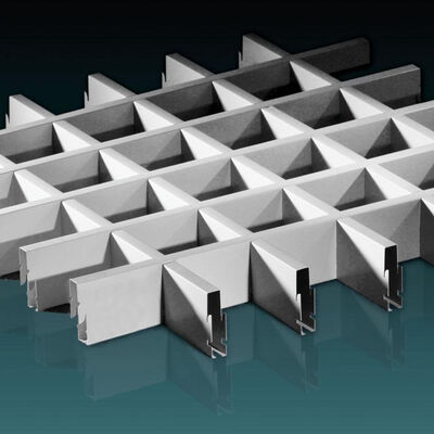 250mm đơn giản lắp đặt lưới nhôm gạch trần