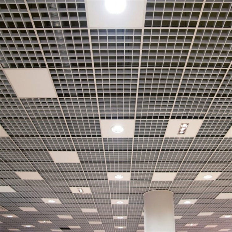 T Bar trần kim loại nhôm lưới 100x100mm với khung truyền nhiệt