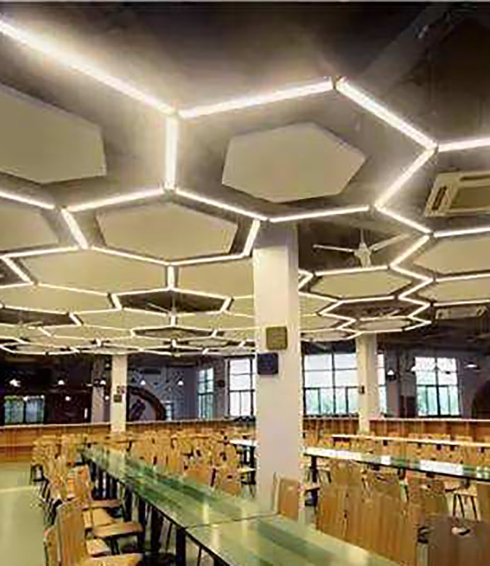 Trần kim loại nhôm chống thấm nước 404x404x404x404x404x404mm Hình dạng đẹp của tấm hình lục giác